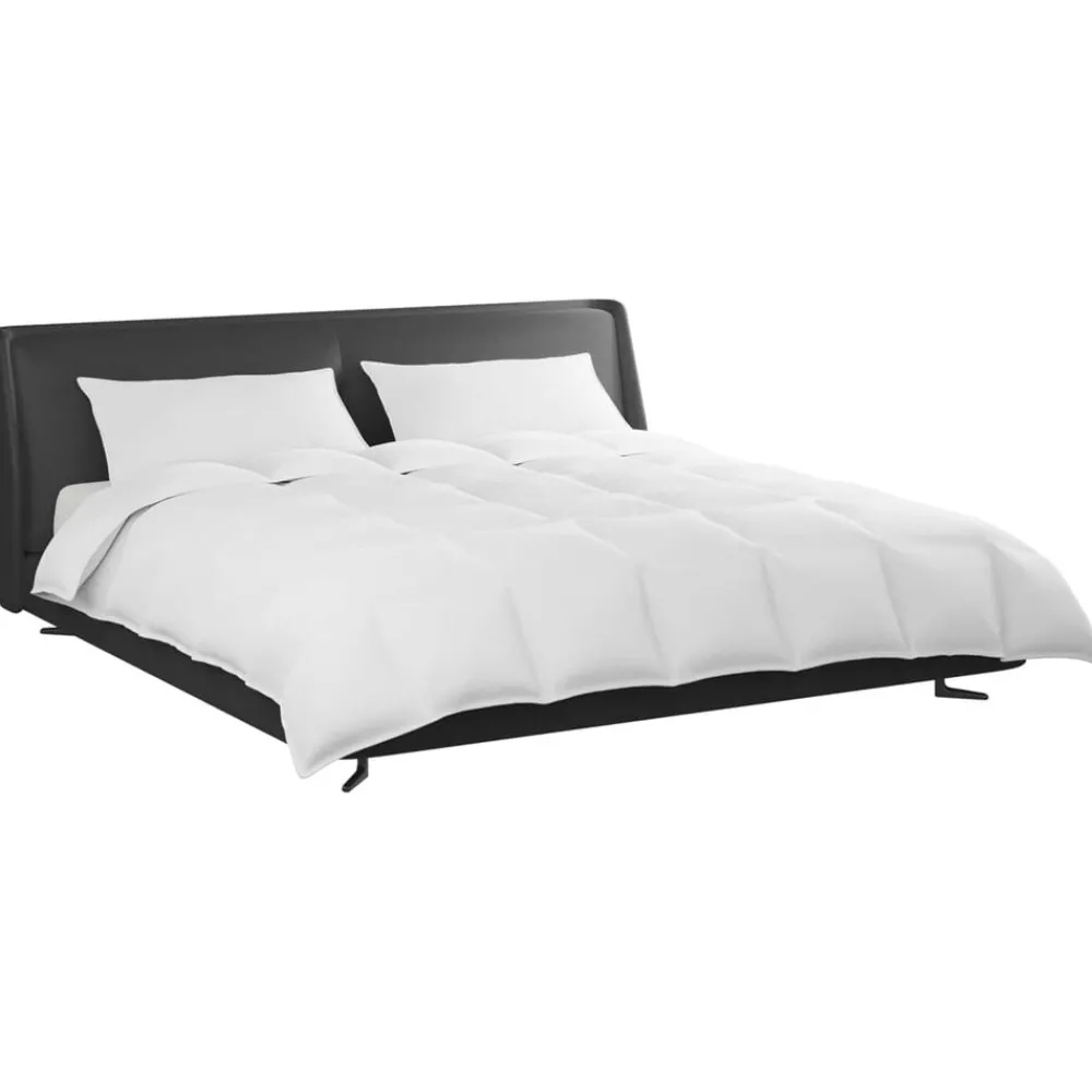 vidaXL Ensemble de Duvet avec oreiller 3 pcs Blanc Plume de canard