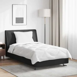 Linge-vidaXL Ensemble de Duvet avec oreiller 2 pcs Blanc Microfibre