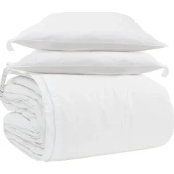vidaXL Ensemble de Duvet avec oreiller 3 pcs Blanc Plume de canard