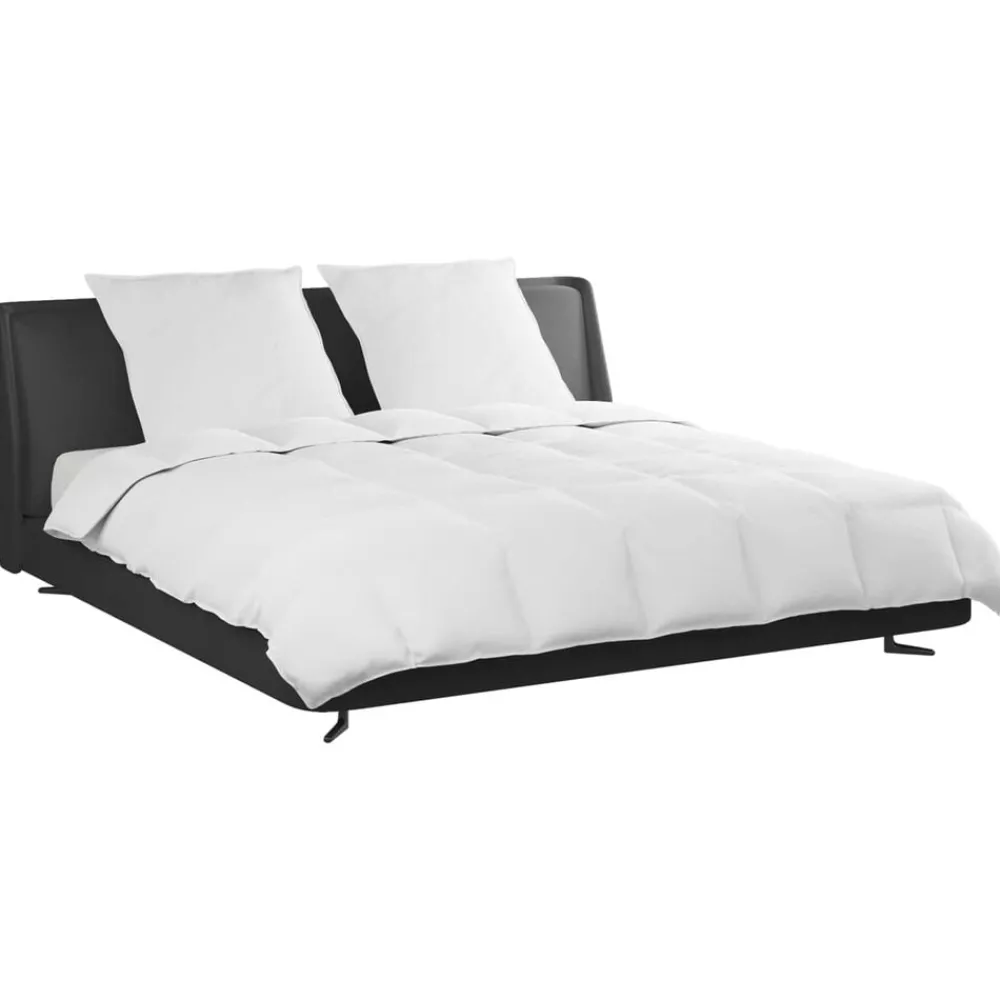 vidaXL Ensemble de Duvet avec oreiller 3 pcs Blanc Plume de canard