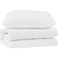 Linge-vidaXL Ensemble de Duvet avec oreiller 2 pcs Blanc Microfibre