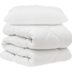 vidaXL Ensemble de Duvet avec oreiller 2 pcs Blanc Microfibre