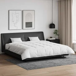 vidaXL Ensemble de Duvet avec oreiller 3 pcs Blanc Plume de canard