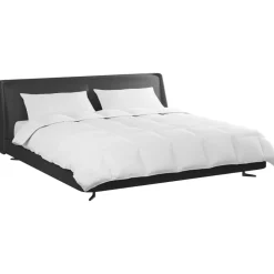 Linge-vidaXL Ensemble de Duvet avec oreiller 3 pcs Blanc Plume de canard