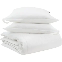 vidaXL Ensemble de Duvet avec oreiller 3 pcs Blanc Plume de canard