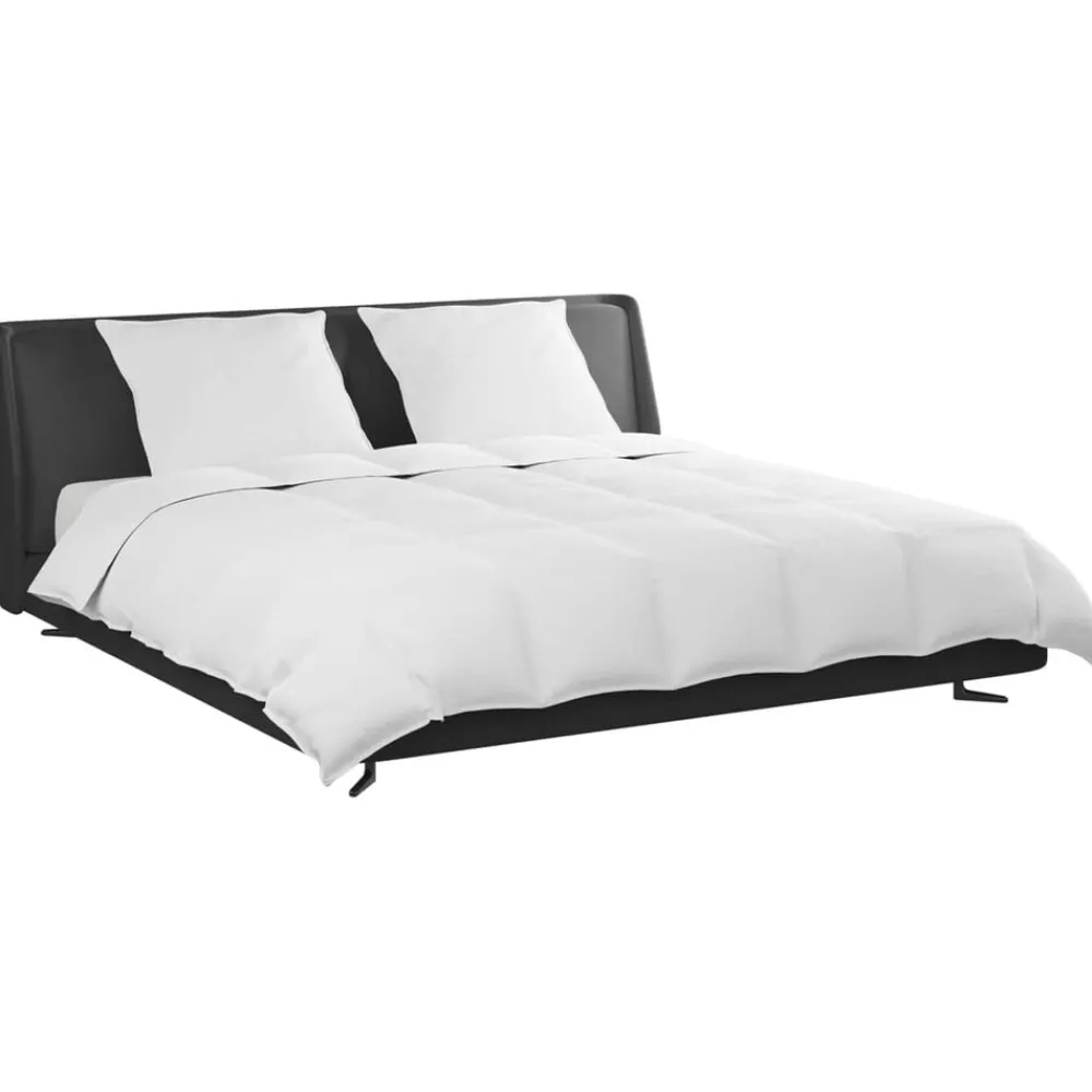vidaXL Ensemble de Duvet avec oreiller 3 pcs Blanc Plume de canard