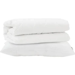 vidaXL Ensemble de Duvet avec oreiller 2 pcs Blanc Microfibre