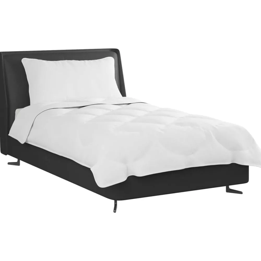 vidaXL Ensemble de Duvet avec oreiller 2 pcs Blanc Microfibre