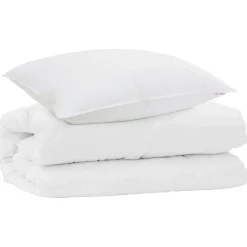 vidaXL Ensemble de Duvet avec oreiller 2 pcs Blanc Microfibre