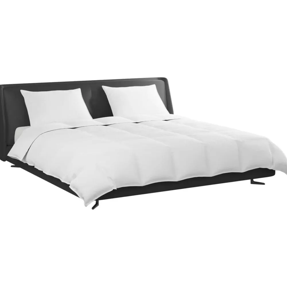 vidaXL Ensemble de Duvet avec oreiller 3 pcs Blanc Plume de canard