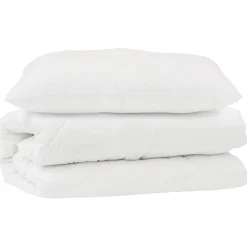 Linge-vidaXL Ensemble de Duvet avec oreiller 2 pcs Blanc Microfibre