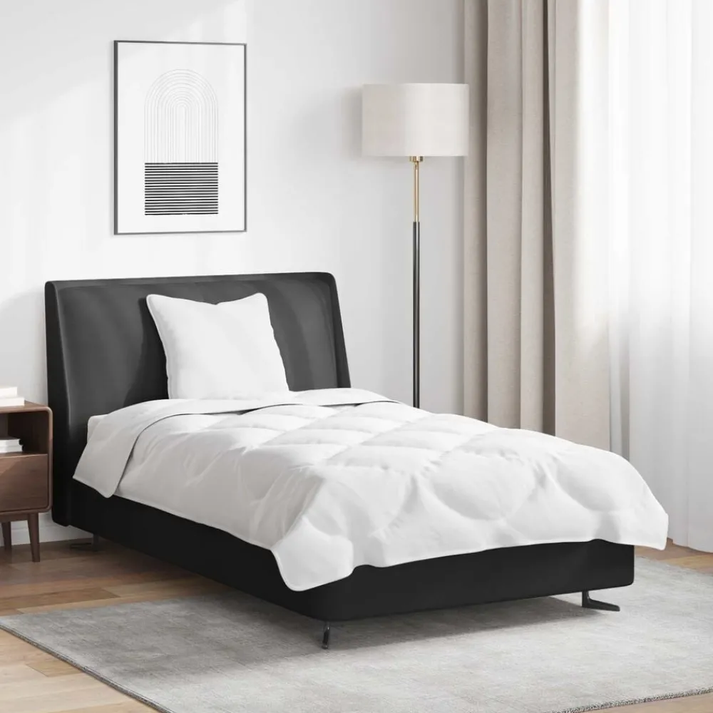 vidaXL Ensemble de Duvet avec oreiller 2 pcs Blanc Microfibre