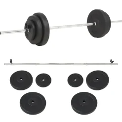 vidaXL Ensemble de haltères 30 kg