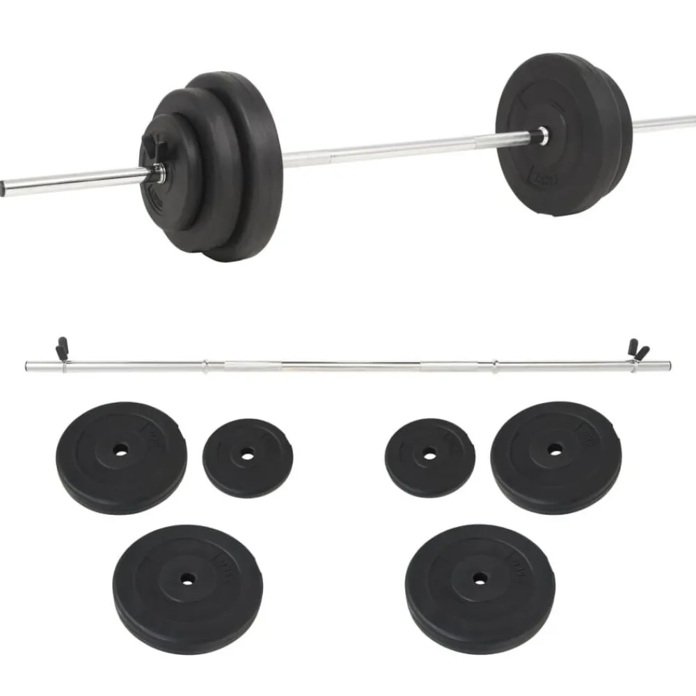 vidaXL Ensemble de haltères 30 kg