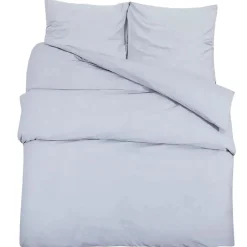 Linge-vidaXL Ensemble de housse de couette 140x200 cm Coton Gris