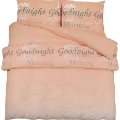 Linge-vidaXL Ensemble de housse de couette 140x200 cm Coton Rose