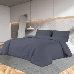vidaXL Ensemble de housse de couette 140x200 cm Microfibre