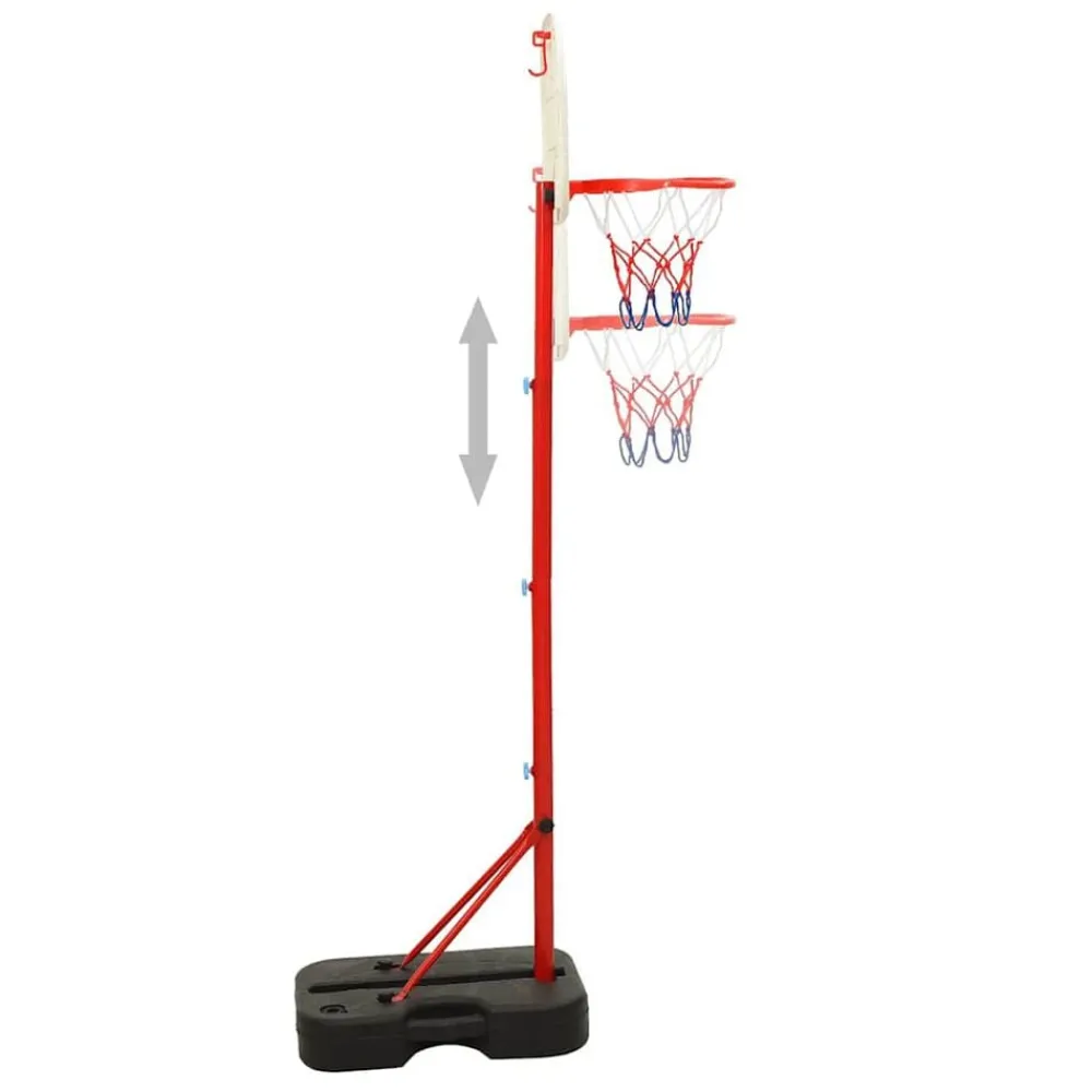 vidaXL Ensemble de jeu de basket-ball portable réglable 138,5-166 cm