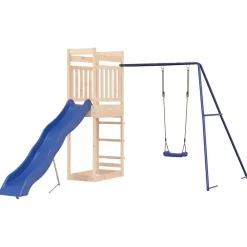 vidaXL Ensemble de jeu d'extérieur bois de pin massif