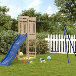 vidaXL Ensemble de jeu d'extérieur bois de pin massif