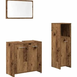 vidaXL Ensemble de meubles salle de bain 3 pcs bois d'ingénierie