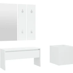 vidaXL Ensemble de meubles de couloir Bois d'ingénierie