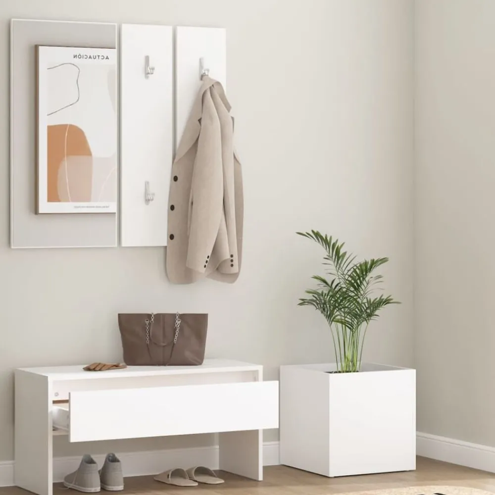 vidaXL Ensemble de meubles de couloir Bois d'ingénierie