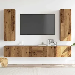 vidaXL Ensemble de meuble TV mural 5 pcs bois d'ingénierie