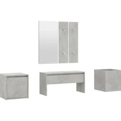 vidaXL Ensemble de meubles de couloir Bois d'ingénierie