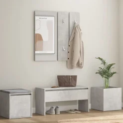vidaXL Ensemble de meubles de couloir Bois d'ingénierie