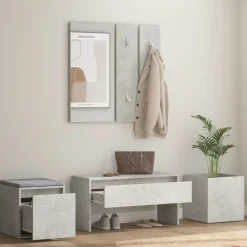 vidaXL Ensemble de meubles de couloir Bois d'ingénierie