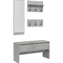 vidaXL Ensemble de meubles de couloir 4 pcs bois ingénierie