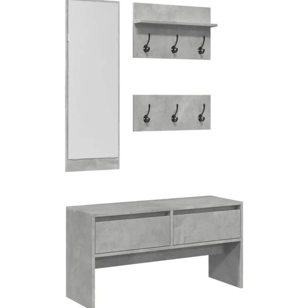 vidaXL Ensemble de meubles de couloir 4 pcs bois ingénierie