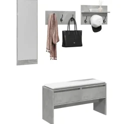 vidaXL Ensemble de meubles de couloir 4 pcs bois ingénierie