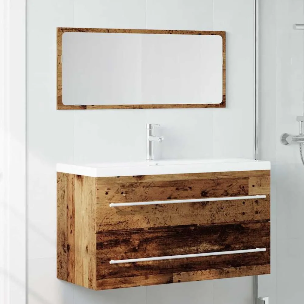 vidaXL Ensemble de meubles salle de bain 2 pcs bois d'ingénierie