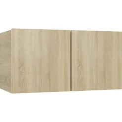 vidaXL Ensemble de meuble TV 2 pcs Chêne sonoma Bois d'ingénierie