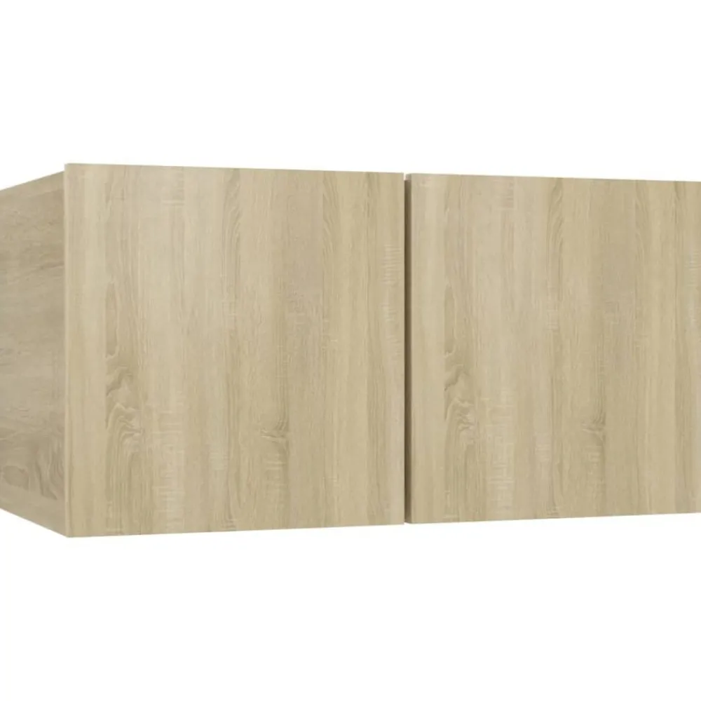 vidaXL Ensemble de meuble TV 2 pcs Chêne sonoma Bois d'ingénierie