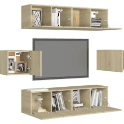 vidaXL Ensemble de meubles TV 6 pcs Chêne sonoma Bois d'ingénierie
