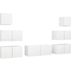 vidaXL Ensemble de meubles TV 7 pcs Bois d'ingénierie