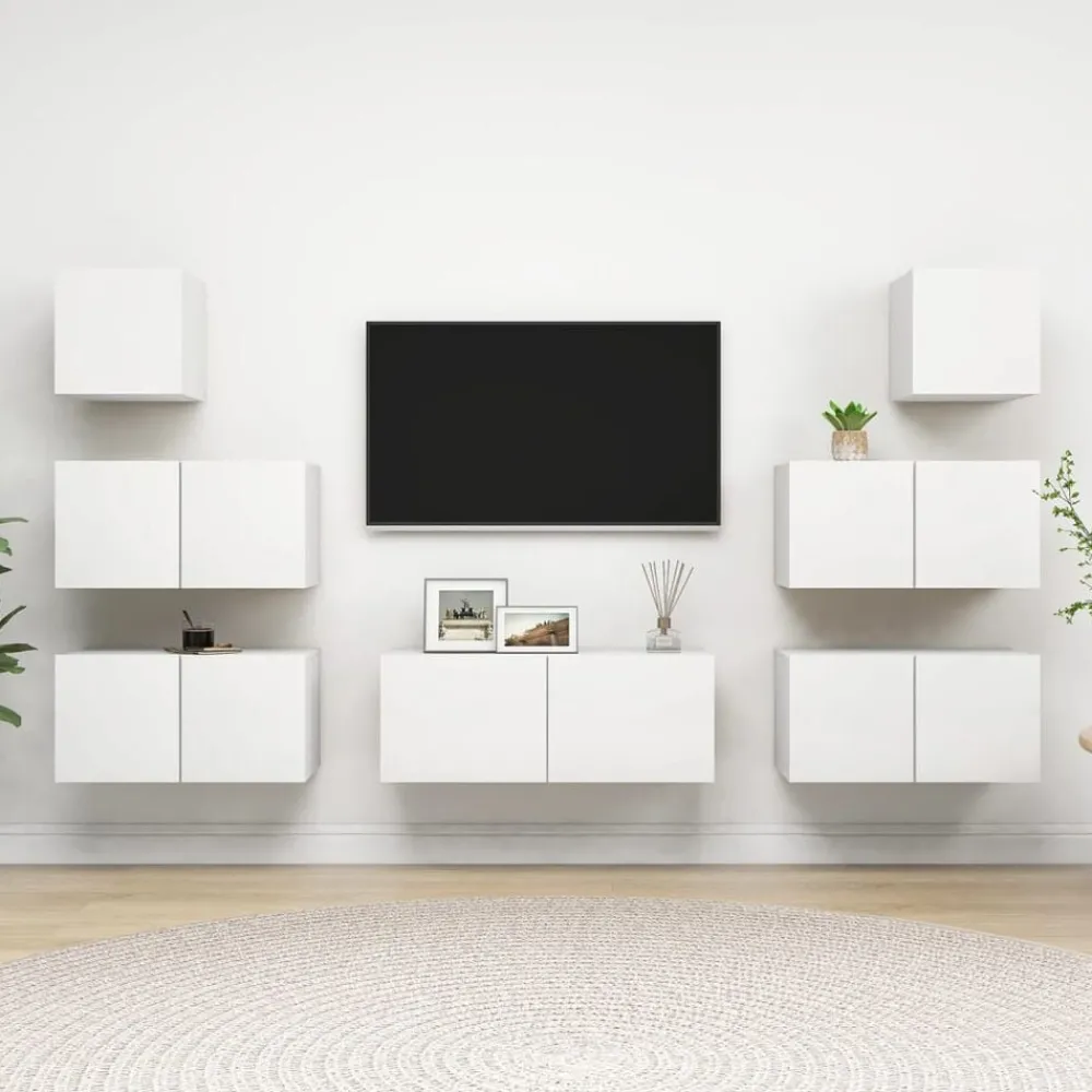 vidaXL Ensemble de meubles TV 7 pcs Bois d'ingénierie