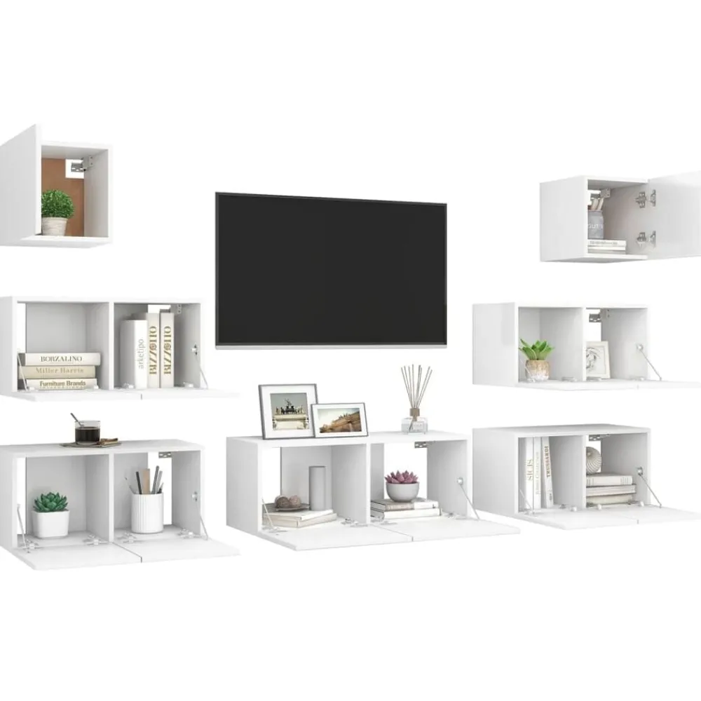 vidaXL Ensemble de meubles TV 7 pcs Bois d'ingénierie