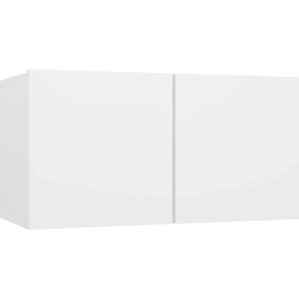 Meubles Tv-vidaXL Ensemble de meubles TV 4 pcs Bois d'ingénierie Blanc
