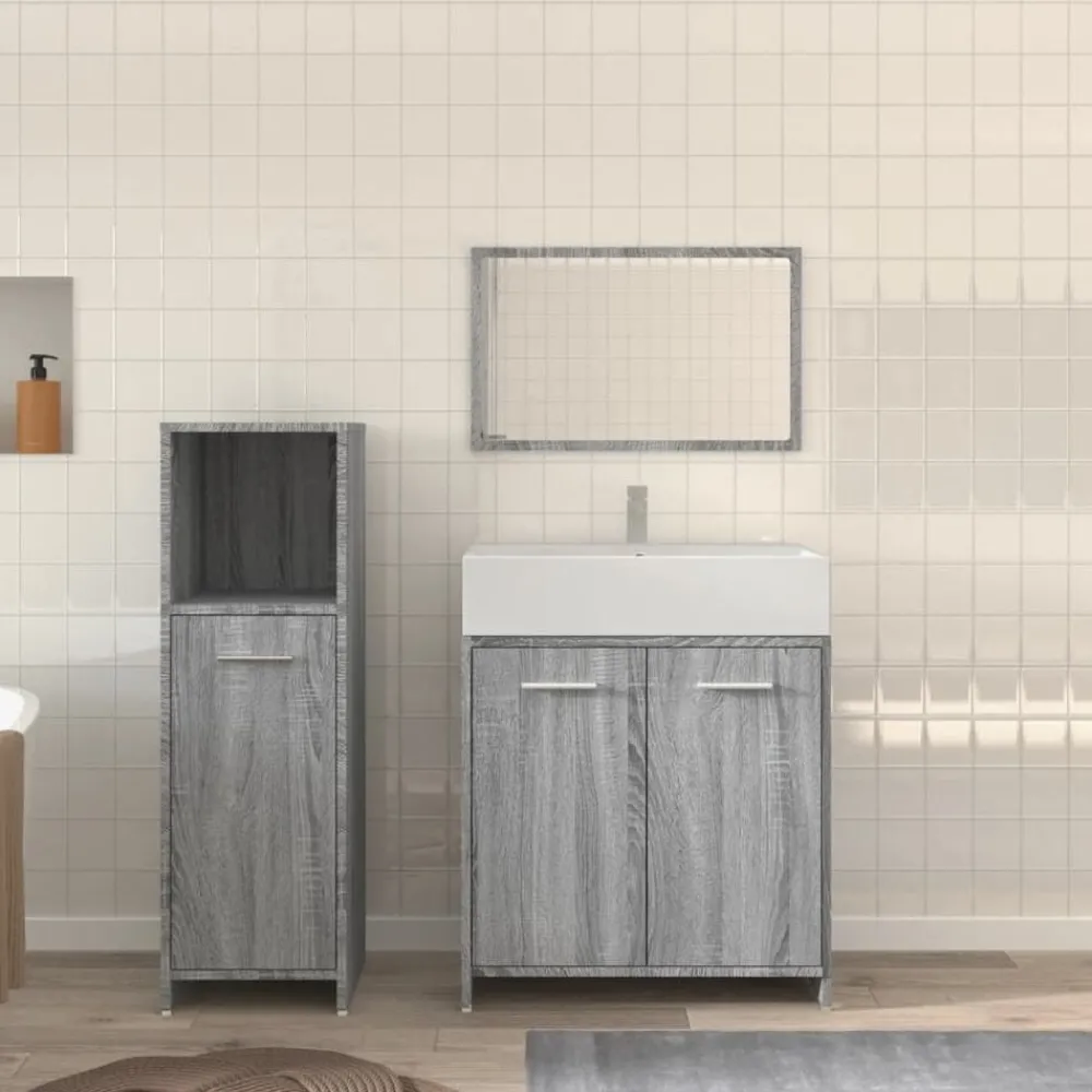 vidaXL Ensemble de meubles de salle de bain 3 pcs