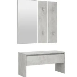 vidaXL Ensemble de meubles de couloir Bois d'ingénierie