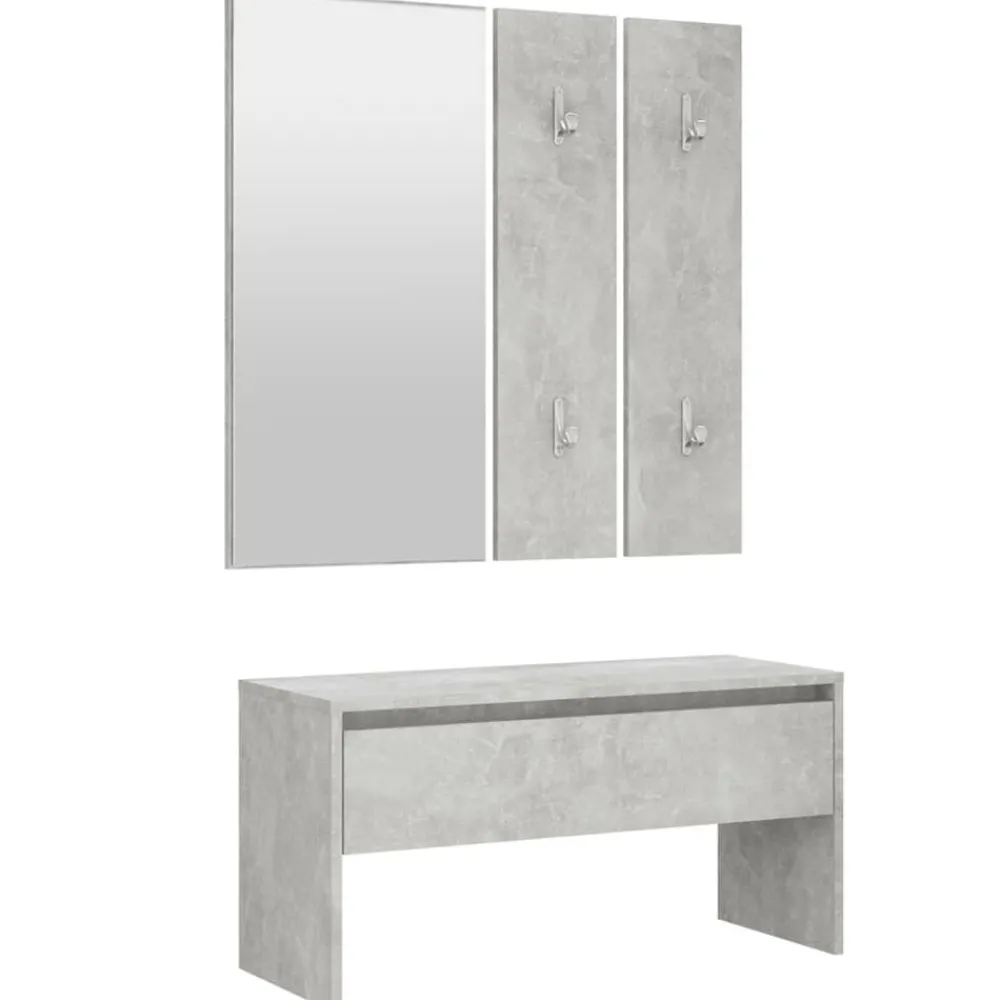 vidaXL Ensemble de meubles de couloir Bois d'ingénierie