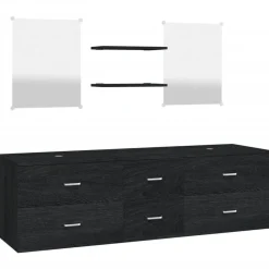 vidaXL Ensemble de meubles salle de bain 5 pcs bois d'ingénierie