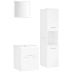 vidaXL Ensemble de meubles de salle de bain Aggloméré