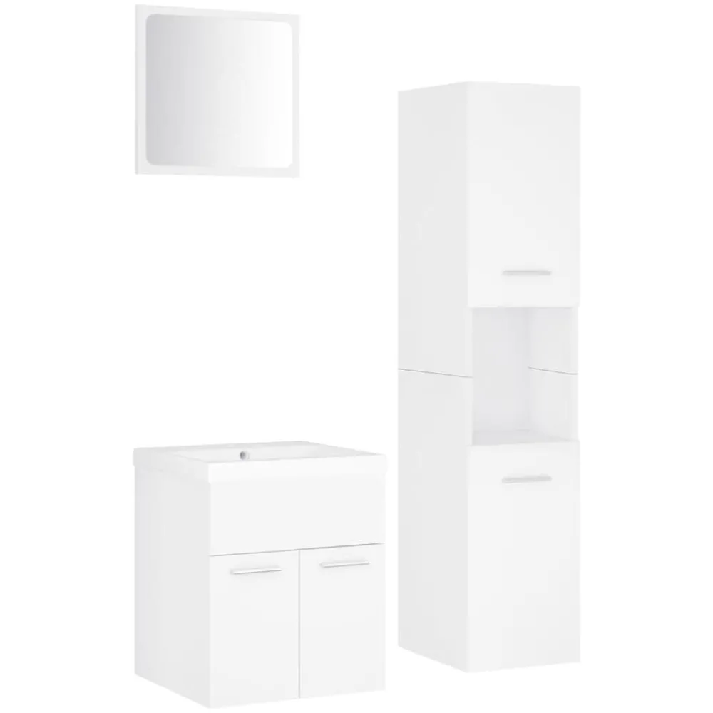 vidaXL Ensemble de meubles de salle de bain Aggloméré