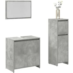 vidaXL Ensemble de meubles de salle de bain 3 pcs