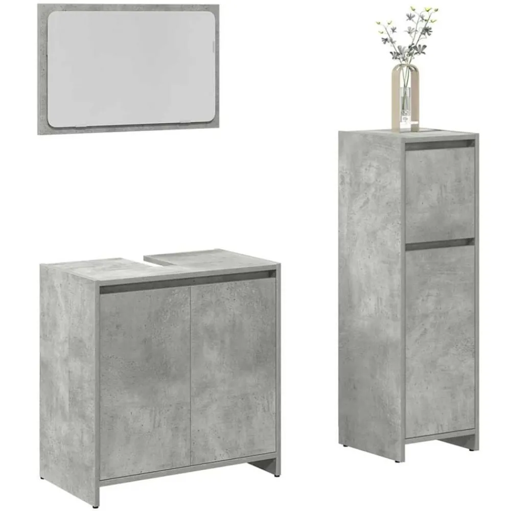 vidaXL Ensemble de meubles de salle de bain 3 pcs